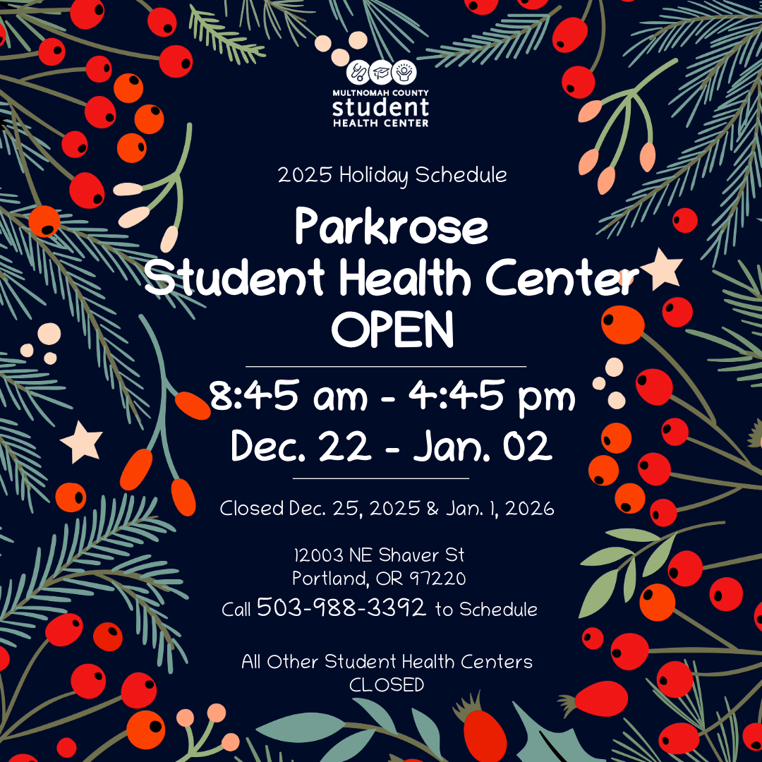 Parkrose Student Health Center open during Winter Break 2025