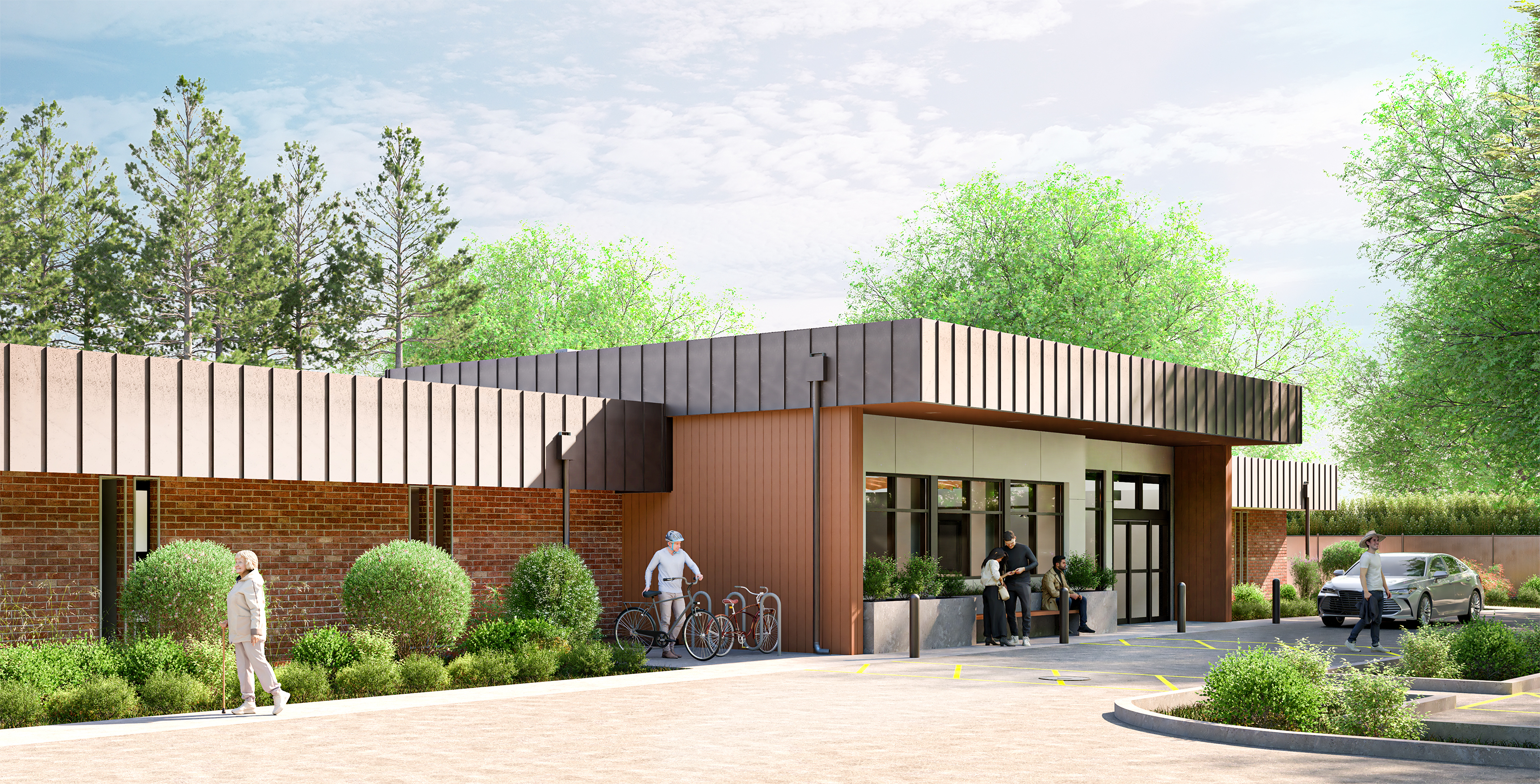Architectural visual of Rockwood Clinic to illustrate how it will look after construction